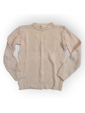Ron Chereskin Pink Linen Cotton Sweater Small